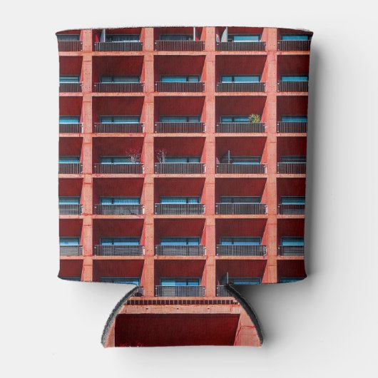 サンゴの幾何学的、建築メキシコの背景。 缶クーラー (正面)