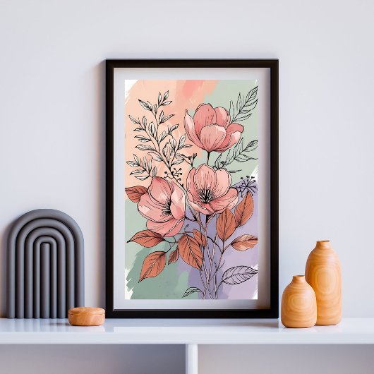 サンゴの庭の花盛り ポスター
