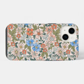 サンゴの庭花柄 iPhoneケース (裏面横)