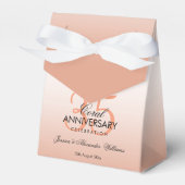 サンゴの弓とリボン 35周年結婚記念日 フェイバーボックス (正面サイド)