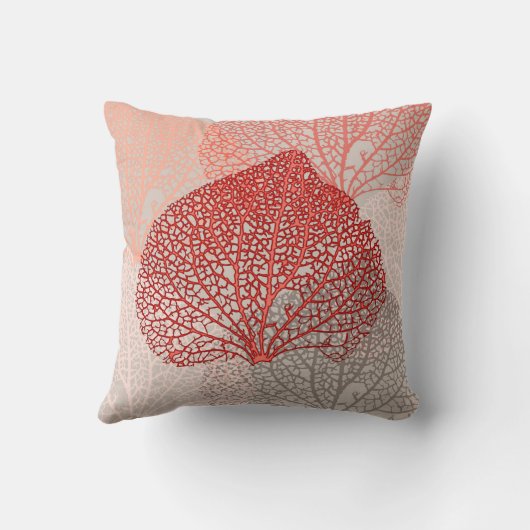 サンゴの影 クッション (裏面)