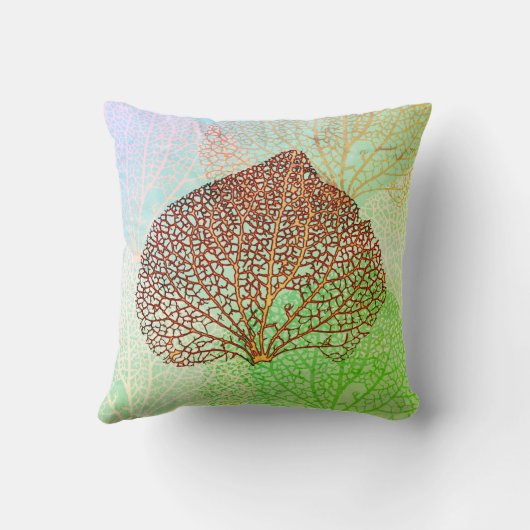 サンゴの影 クッション (裏面)