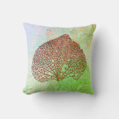 サンゴの影 クッション (正面)