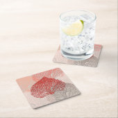 サンゴの影 スクエアペーパーコースター (インサイチュ)