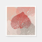 サンゴの影 スタンダードカクテルナプキン (正面)