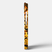 サンゴの明るい色合いでねじれて金ゴールド Case-Mate iPhoneケース (裏面 / 左)