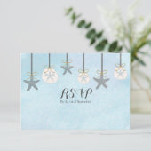 サンゴの星とウニのビーチへの出欠確認カード 招待状 (スタンド正面)