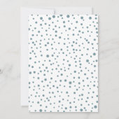 サンゴの果実、ほこりっぽい青葉色のクリスマスフォトH シーズンカード (裏面)