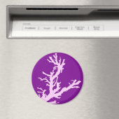 サンゴの枝 - アメジストとオーキッド マグネット (インサイチュ (食洗機))