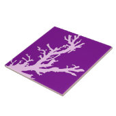 サンゴの枝 – アメジストと蘭 タイル (側面)