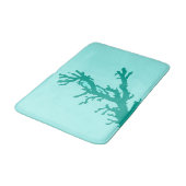 サンゴの枝 – ターコイズとアクア バスマット (アングル)