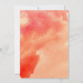 サンゴの水色クロスフローラファーストホーリーコミュニオン 招待状 (裏面)