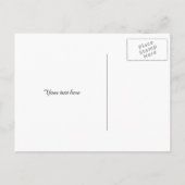 サンゴの水色ハートは日付ポストカードを保存 案内ポストカード (裏面)