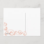 サンゴの渦巻き日付の保存 案内ポストカード (裏面)