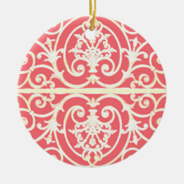 サンゴの渦巻き模様 セラミックオーナメント