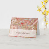 サンゴの渦巻き カード (黄色い花)