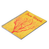 サンゴの環境自然モダン芸術 ノートブック (左側)