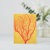 サンゴの環境自然モダン芸術 ポストカード (スタンド正面)