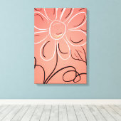 サンゴの白と黒 キャンバスプリント (インサイチュ (ウッドフロア))