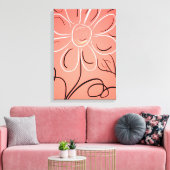 サンゴの白と黒 キャンバスプリント (インサイチュ (リビング))