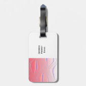 サンゴの目を引く渦 ラゲッジタグ (裏面縦)