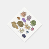 サンゴの種類 スタンダードカクテルナプキン (角)