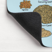 サンゴの種類 マウスパッド (コーナー)