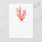 サンゴの結婚水彩一面芸術 エンクロージャーカード (正面)