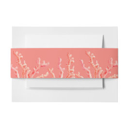 サンゴの絵画水の結婚色 招待状ベリーバンド