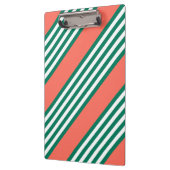 サンゴの緑と白ストライプの5つのパターン クリップボード (左)