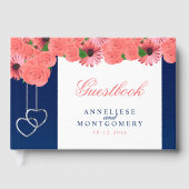 サンゴの花とネイビーブルー ゲストブック (正面)