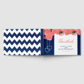 サンゴの花とネイビーブルー ゲストブック (全面)