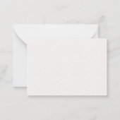 サンゴの花のQRコード付き結婚式オンラインRSVPカード ノートカード (裏面)