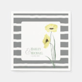 サンゴの花ケシ スタンダードカクテルナプキン (正面)