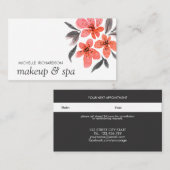 サンゴの花 |プロフェッショナル フェミニン 予約カード (正面/裏面)