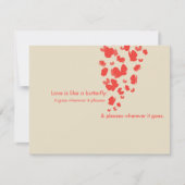 サンゴの蝶 Save The Date 招待状 (正面)