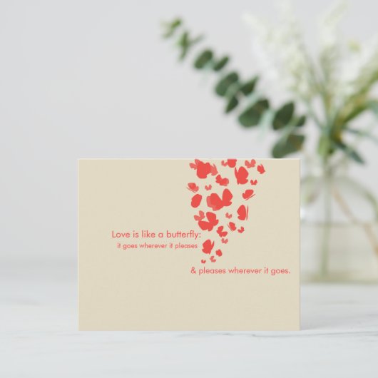 サンゴの蝶 Save The Date 招待状 (スタンド正面)