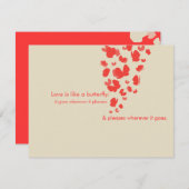 サンゴの蝶 Save The Date 招待状 (正面/裏面)