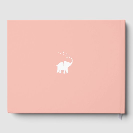 サンゴの象の赤ちゃんへの祝福 ゲストブック (裏面)