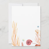 サンゴの貝殻 招待状 (裏面)