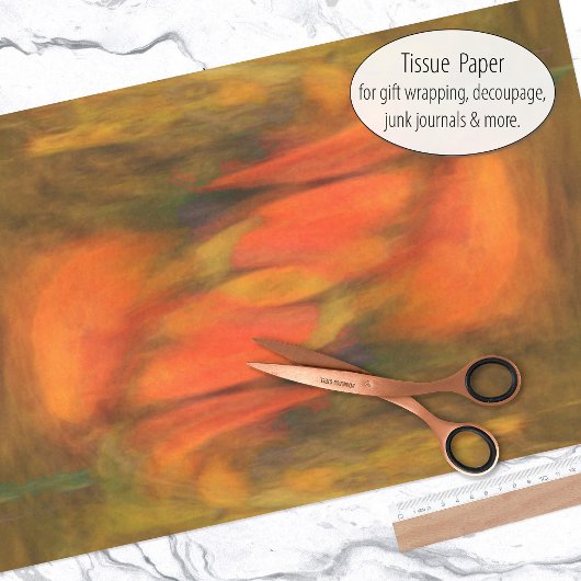 サンゴの赤い抽象芸術 薄葉紙