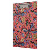 サンゴの赤にドードルバグ クリップボード (左)