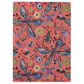 サンゴの赤にドードルバグ クリップボード (裏面)