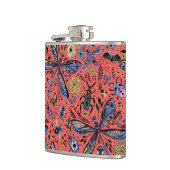 サンゴの赤にドードルバグ フラスク (左)