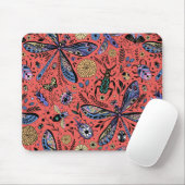 サンゴの赤にドードルバグ マウスパッド (マウス)