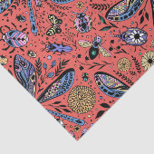 サンゴの赤にドードルバグ 薄葉紙 (詳細)