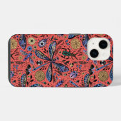 サンゴの赤にドードルバグ iPhoneケース (裏面横)