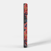 サンゴの赤にドードルバグ iPhoneケース (右側面)