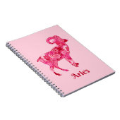 サンゴの赤の帯の干支 ノートブック (右側)