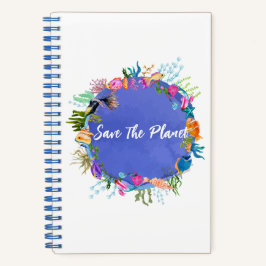 サンゴの魚、海ブルー惑星を保存 ノートブック